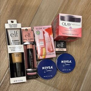Bundle of cosmetics, skincare